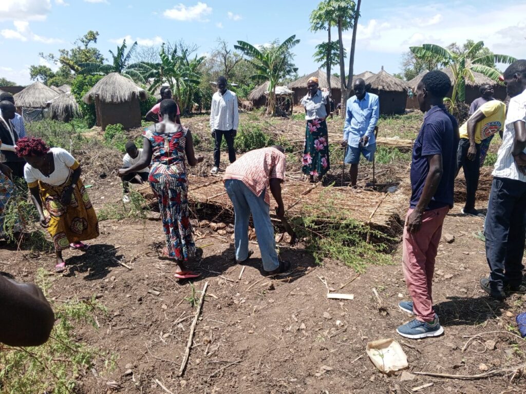 Training of the beneficiaries of inclusive livelihood project in Rhino camp refugee settlement